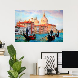 Gondels van Venetië Poster