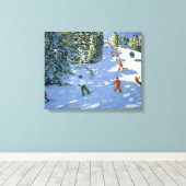 Gondola Austria Alps 2004 Canvas Afdruk (Insitu (Houten vloer))