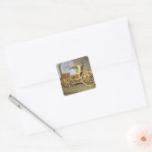 Gondola drager van Empress Catherine II Vierkante Sticker (Envelop)