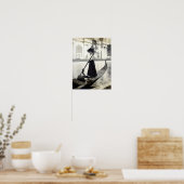 Gondola Girl, 1904 St Louis Exposition, Poster (Keuken)