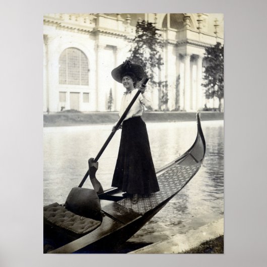 Gondola Girl, 1904 St Louis Exposition, Poster (Voorkant)