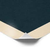 Gondola in Italië op de Geometrische Fond Perfect Poster (Hoek)