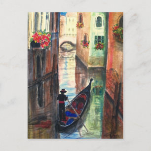 Gondola in Venetië, Italië Briefkaart