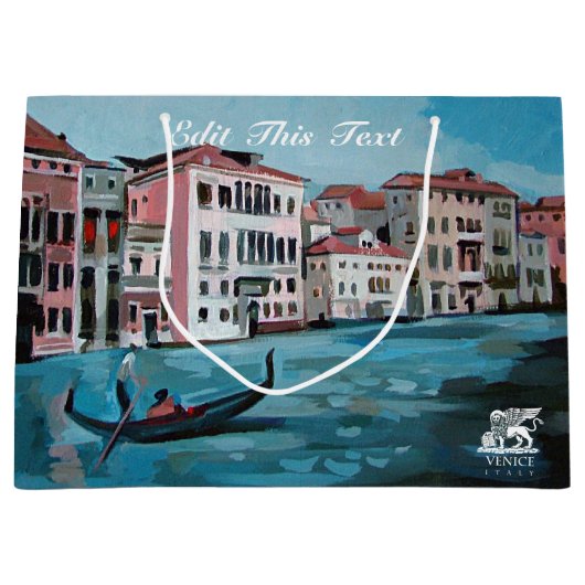 Gondola in Venetië, Italië Groot Cadeauzakje (Voorkant)