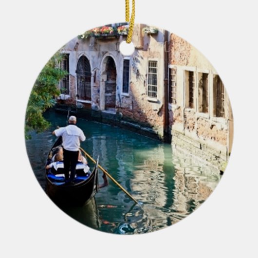 Gondola in Venetië, Italië Keramisch Ornament (Voorkant)
