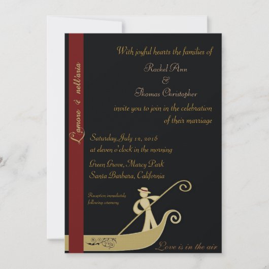 Gondola - Liefde zit in de lucht Kaart (Voorkant)