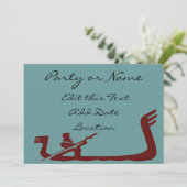 Gondola Lijst blauw bruin Kaart (Staand voorkant)