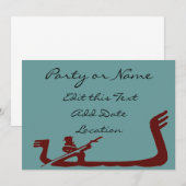 Gondola Lijst blauw bruin Kaart (Voorkant / Achterkant)