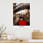 GONDOLA ONDER BRIDGE, poster (Keuken)