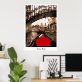 GONDOLA ONDER BRIDGE, poster (Thuiskantoor)