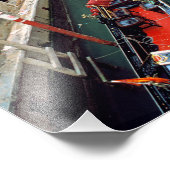 Gondola op een klein kanaal foto afdruk (Hoek)