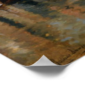 Gondola op een Venetiaans kanaal Poster (Hoek)