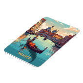 Gondola ride in Venice with historic buildings Magneet (Linkerzijde)