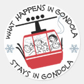 Gondola Ride Sticker (Voorkant)