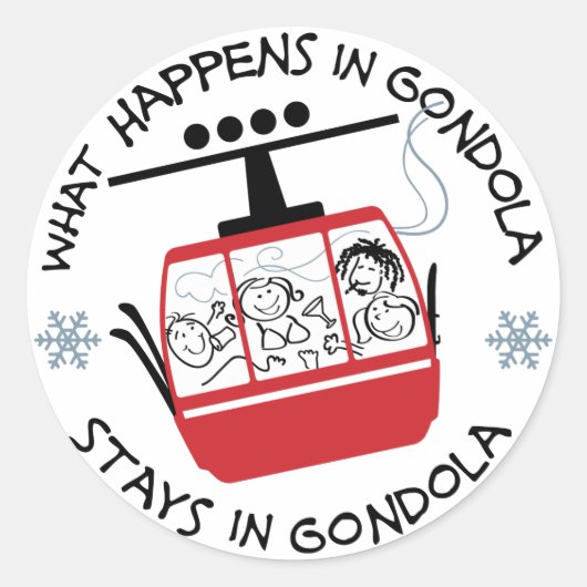 Gondola Ride Sticker (Voorkant)