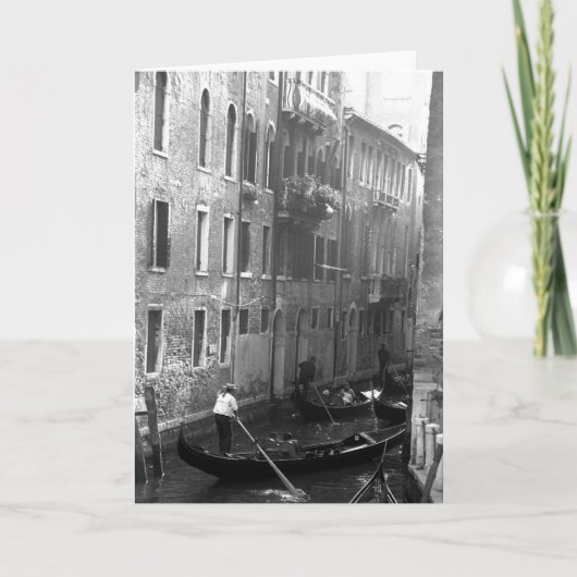 Gondola Ride Venice Italië Kaart (Voorkant)