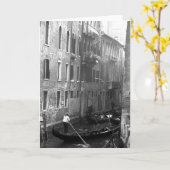 Gondola Ride Venice Italië Kaart (Gele Bloem)