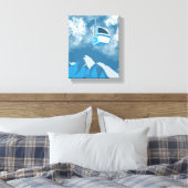 Gondola Rit | Skigebied Winter Schilderij Canvas Afdruk (Insitu (Slaapkamer))