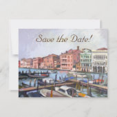 Gondola Save-the-Date Kaarten (Voorkant)