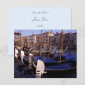 Gondola Save-the-Date Kaarten (Voorkant / Achterkant)