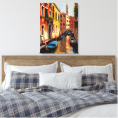 Gondola Serenade in Venetië Canvas Afdruk (Insitu (Slaapkamer))