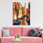 Gondola Serenade in Venetië Canvas Afdruk (Insitu (Woonkamer))