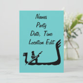 Gondola Venetië Italië Lijst Kaart (Staand voorkant)