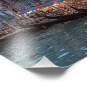 Gondolas at Dusk| Foto van Venice Italy Afdruk (Hoek)