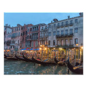 Gondolas at Dusk| Foto van Venice Italy Foto Afdruk (Voorkant)