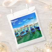 Gondolas bij Grand Canal in Venetië Bedankzakje (Geknipt)