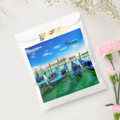 Gondolas bij Grand Canal in Venetië Bedankzakje (Gezegeld)
