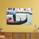 Gondolas in het kanaal van Venetië Canvas Afdruk (Insitu (Woonkamer))
