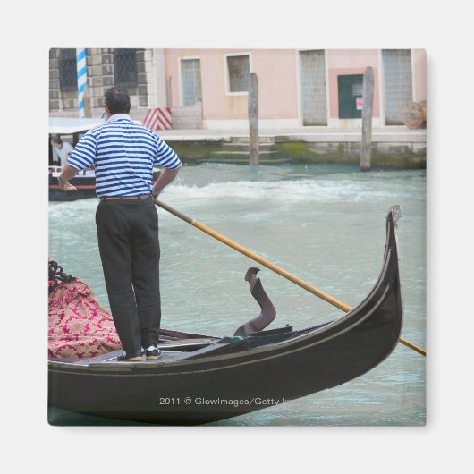 Gondolas in het kanaal van Venetië Magneet (Voorkant)