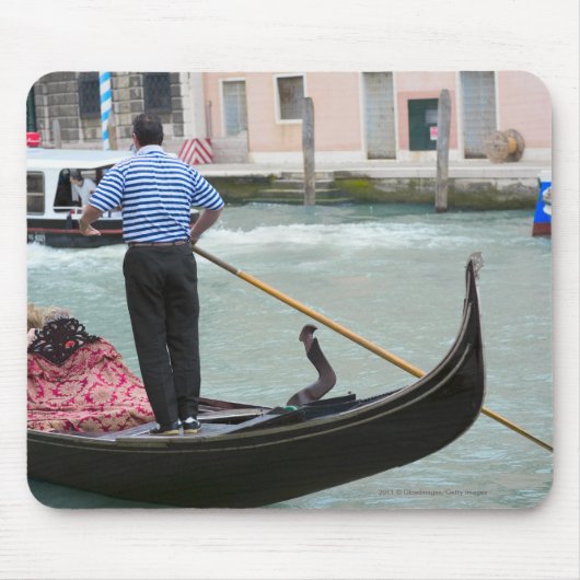 Gondolas in het kanaal van Venetië Muismat (Voorkant)