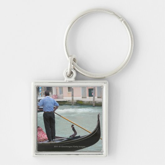 Gondolas in het kanaal van Venetië Sleutelhanger (Voorkant)