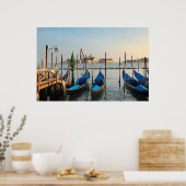 Gondolas in het poster van Venetië (Keuken)