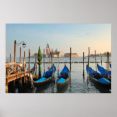 Gondolas in het poster van Venetië (Voorkant)