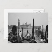 Gondolas in Venetië Briefkaart (Voorkant / Achterkant)