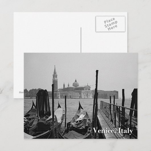 Gondolas in Venetië Briefkaart (Voorkant / Achterkant)