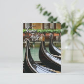 Gondolas in Venetië Briefkaart (Staand voorkant)