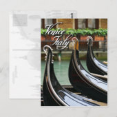 Gondolas in Venetië Briefkaart (Voorkant / Achterkant)