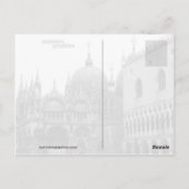 Gondolas in Venetië Briefkaart (Achterkant)
