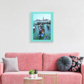 Gondolas in Venetië Canvas Afdruk (Insitu (Woonkamer))