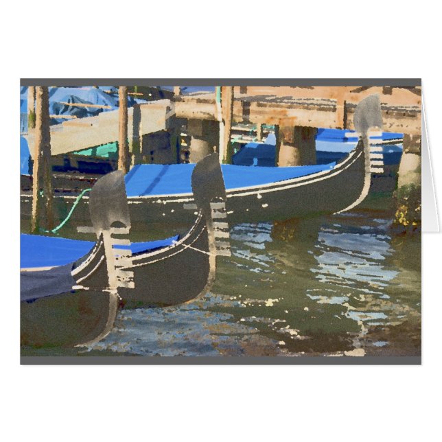 Gondolas in Venetië, Italië (Voorkant Horizontaal)