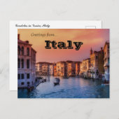 Gondolas in Venetië, Italië Briefkaart (Voorkant / Achterkant)