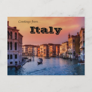 Gondolas in Venetië, Italië Briefkaart