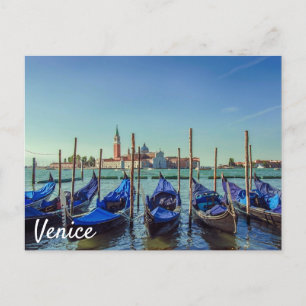 Gondolas in Venetië, Italië Briefkaart