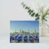 Gondolas in Venetië, Italië Briefkaart (Staand voorkant)