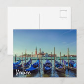 Gondolas in Venetië, Italië Briefkaart (Voorkant / Achterkant)