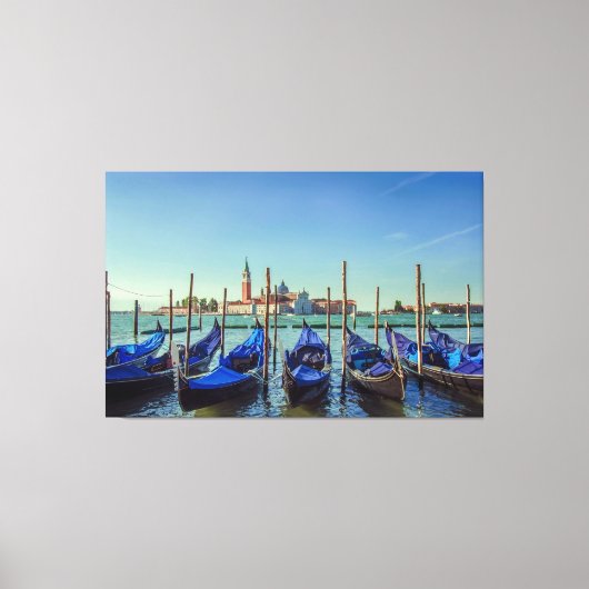 Gondolas in Venetië, Italië Canvas Afdruk (Voorkant)